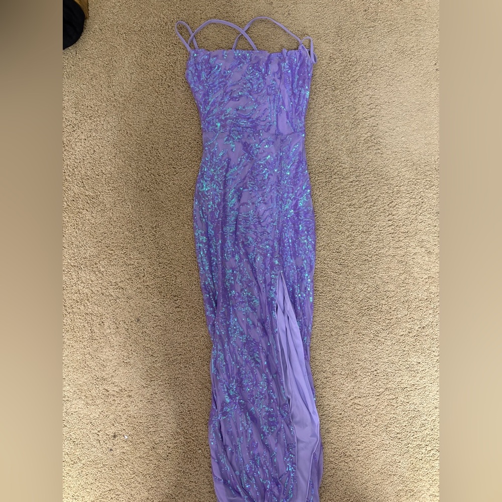Elegant One Shoulder Purple Dress